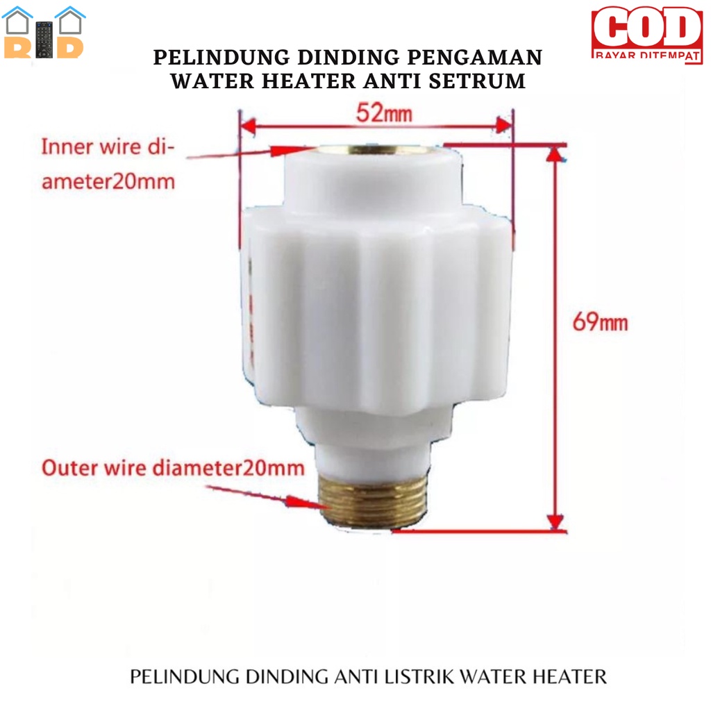 Water Heater Anti Listrik Dinding Perangkat Perlindungan Kebocoran Perbaikan Pemanas Air