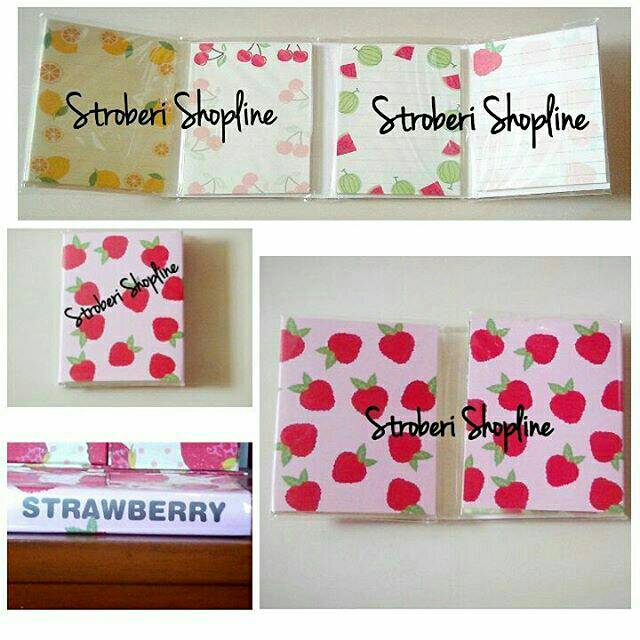 

Sticky Memo Lipat Strawberry