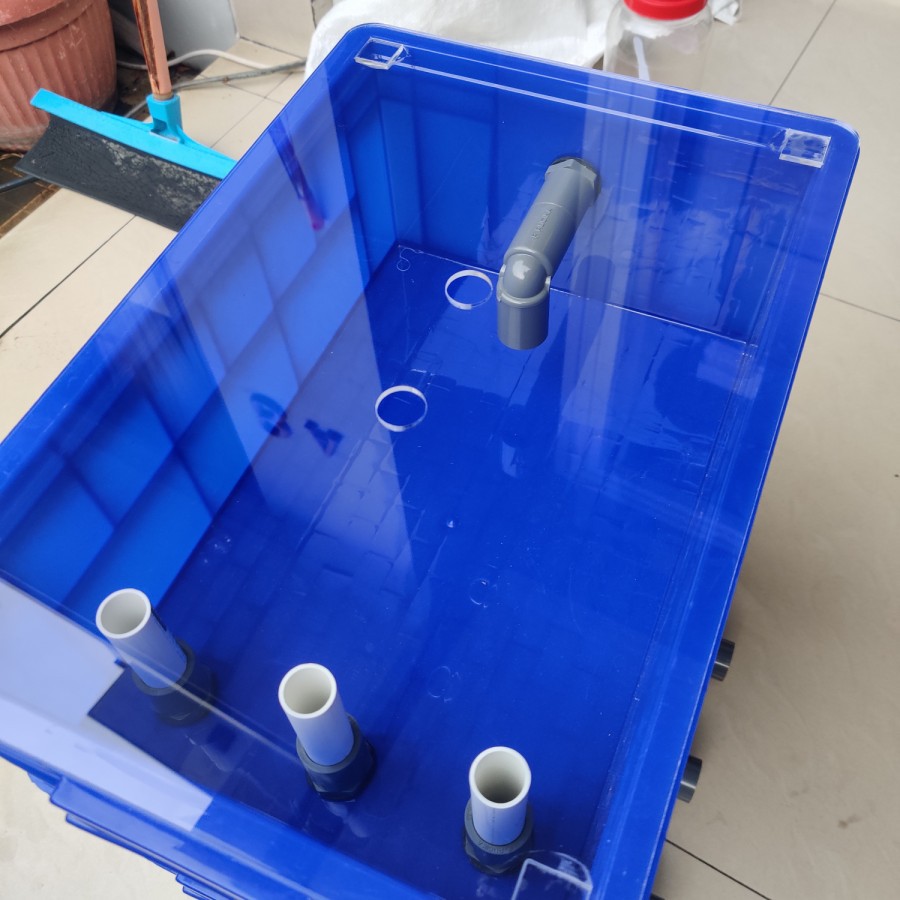 Tutup akrilik Trickle filter kolam ikan