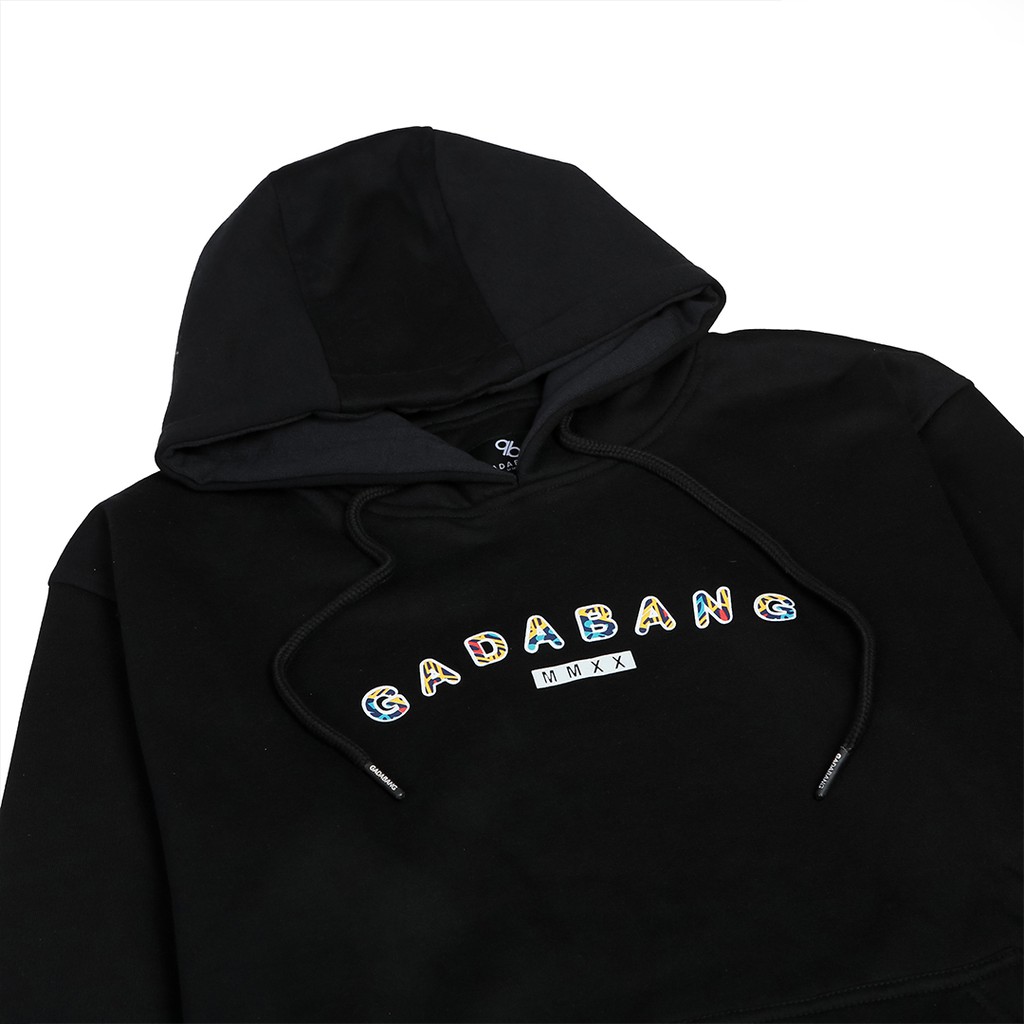 Gadabang Hoodie Abstract Color Chalk Black