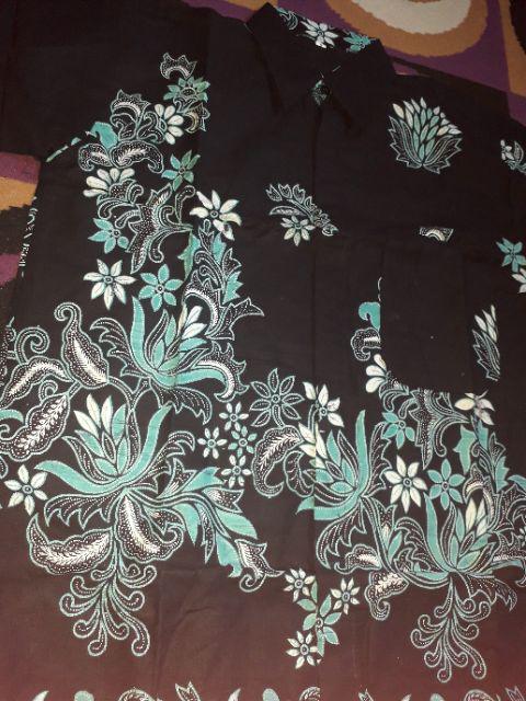 Kemeja Batik Kode Pb 4066 | Batik Sakura Hijau | Risna Batik Hrb026