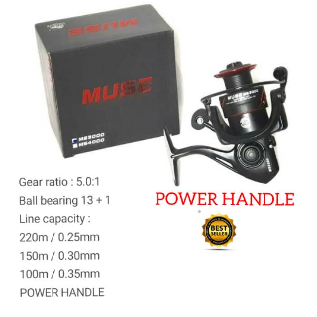 Reel LIZARD MUSE 3000 POWER HANDLE