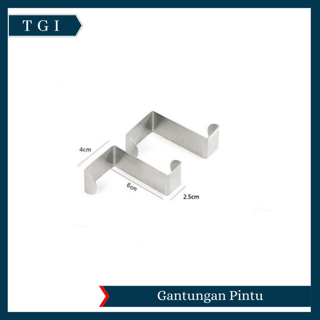 TGI - [1 PCS] GANTUNGAN PINTU LACI SEKAT STAINLESS STEEL ANTI KARAT MURAH | GANTUNGAN HOOK