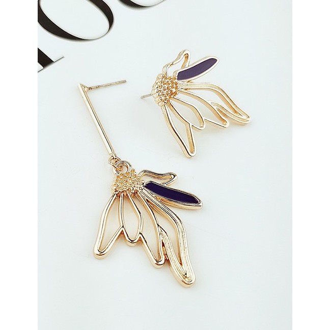 LRC Anting Tusuk Fashion Gold Branches With Pearl Earrings F49281