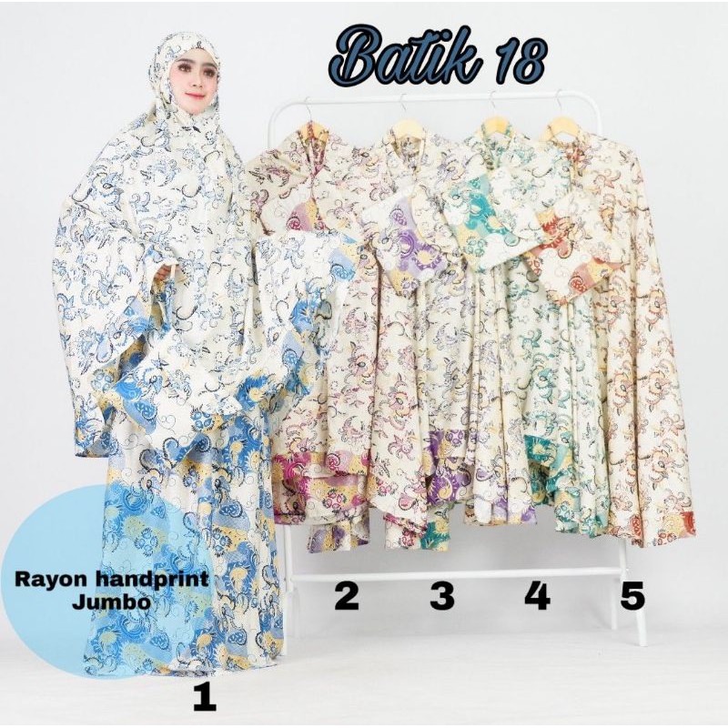 Mukena Bali motif batik jumbo