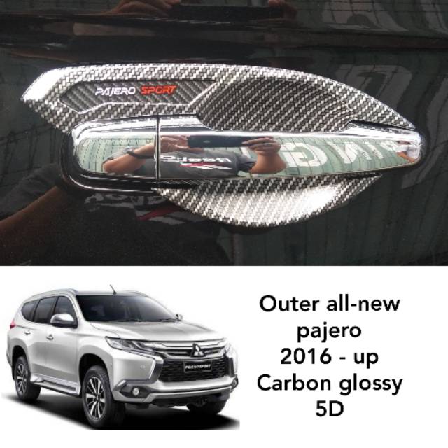 Outer allnew pajero 2016 up carbon glossy 5D