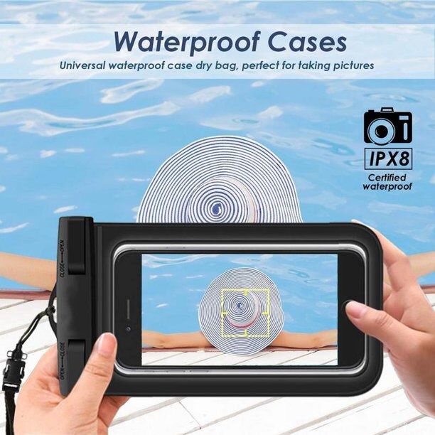 Case Sarung Pelindung HP Anti Air Waterproof Seal Bag Universal 6.5 Inch OCEANMART OCEAN MART Aksesoris Handphone Murah Grosir