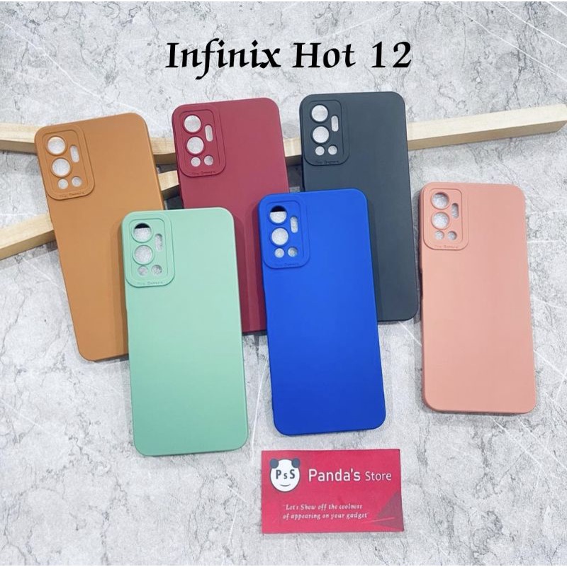 Softcase Pro Camera Infinix Hot 12 Candy Case Full Color 3D Silikon TPU