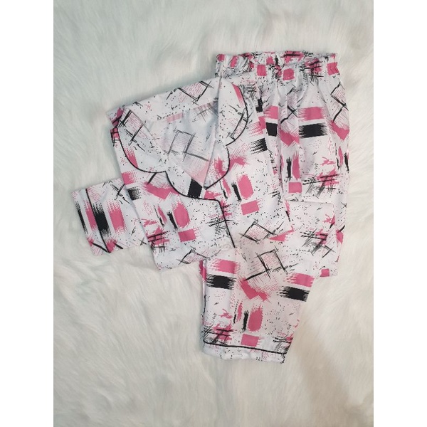 Baju Tidur Piyama Wanita Cewek Pajamas Dewasa Motif Tie Dye PP-PP ABSTRACT PINK