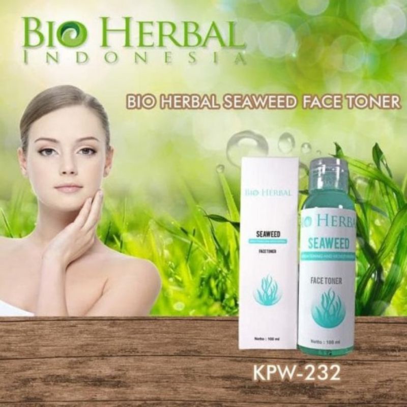 Bio Herbal Seaweed Toner For Brightening And Mositurising - toner