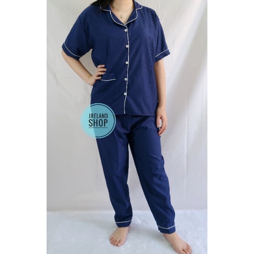 PIYAMA DEWASA BTS / BT21 HP/CP/PP-CP EMBOS NAVY
