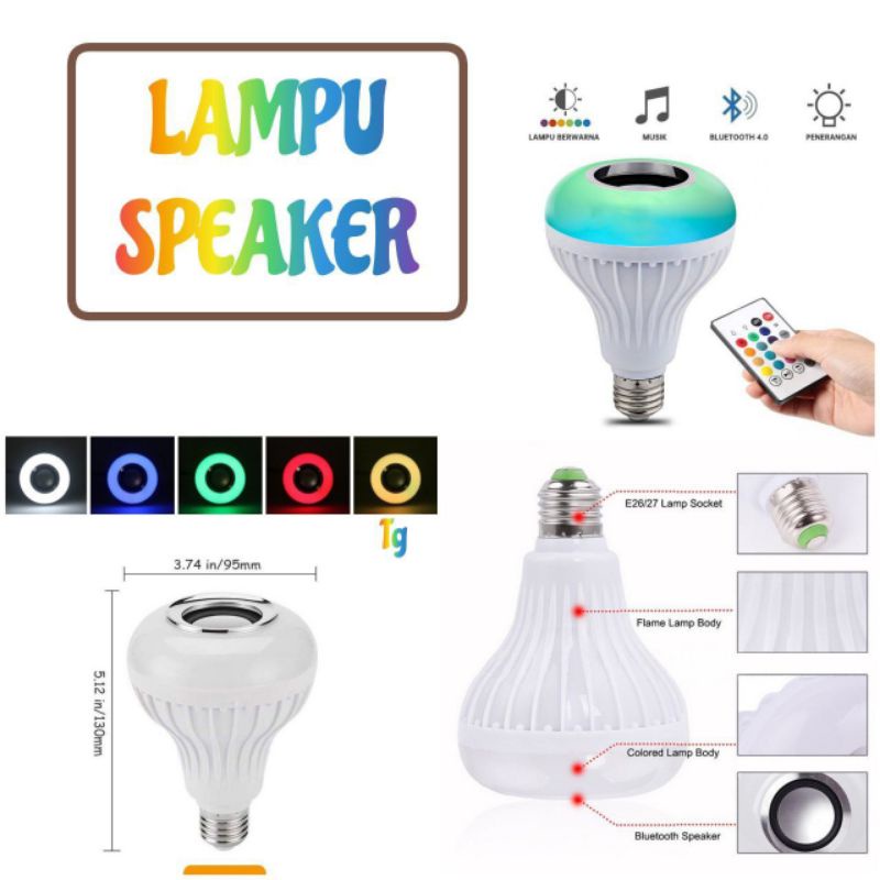 lampu bohlam speaker