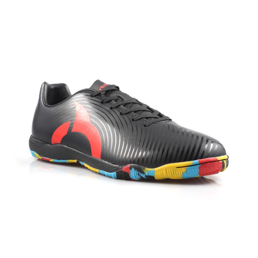  Sepatu  Futsal  ORTUS  EIGHT FORTE  HELIOS IN BLACK ORTRED 