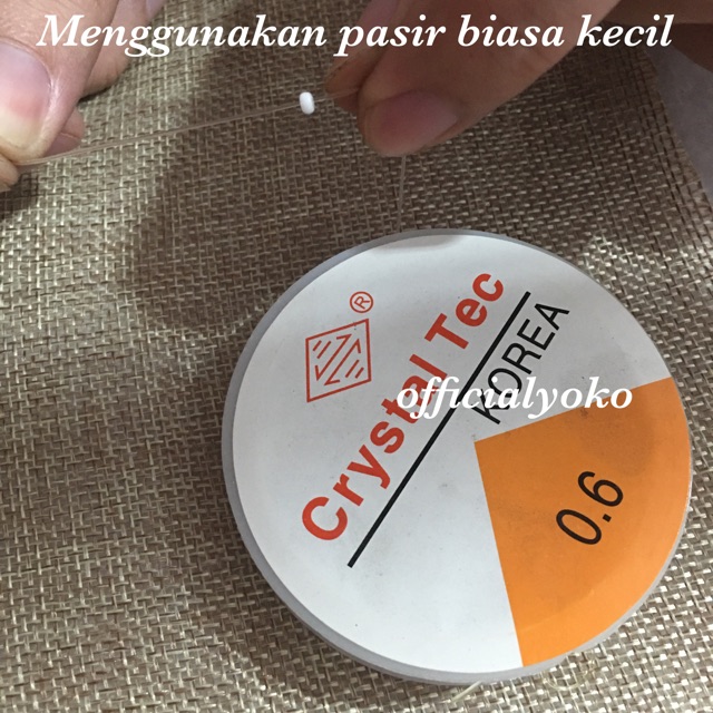 Senar Karet Elastis buat gelang / Benang Karet Roll 0.4 / 0.5 / 0.6 / 0.7 / 0.8 / 1.0