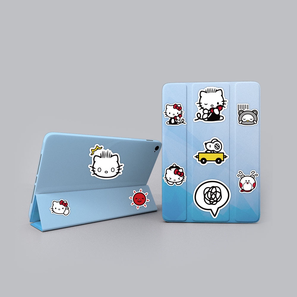 Jepang kartun animasi stiker Hello Kitty lucu anak jurnal bahan tas ponsel case tangan Buku stiker X