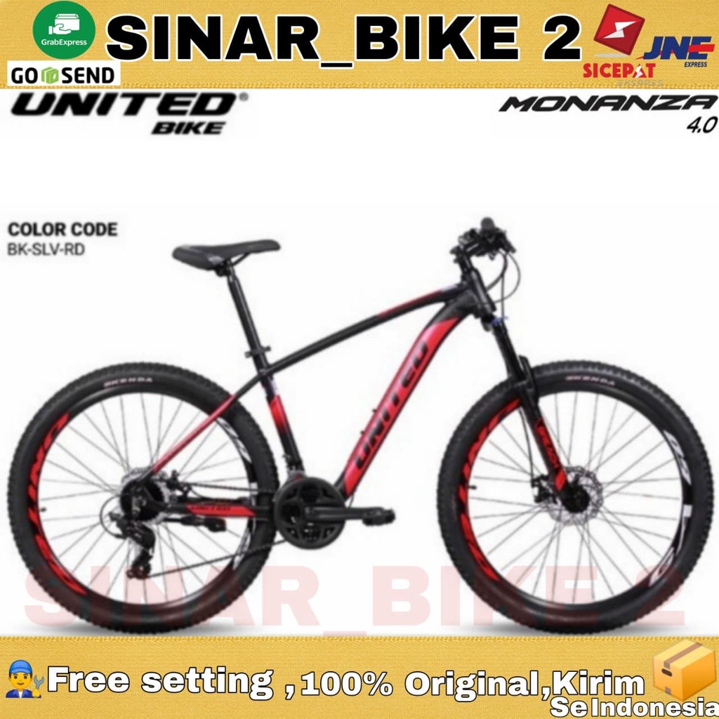 Sepeda MTB 27,5 UNITED MONANZA 4.0 2021 Alloy 24 Speed