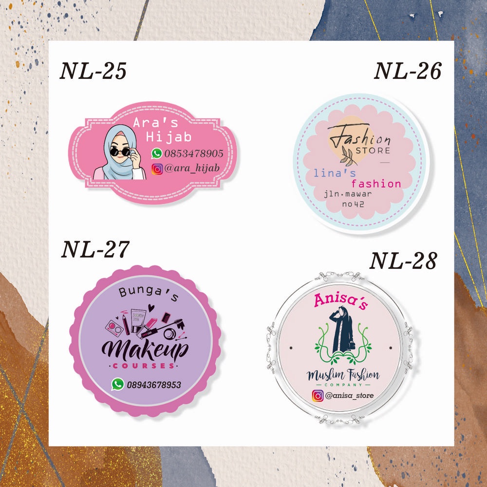 

CETAK STIKER LABEL FASHION & MAKE UP SEHARI JADI!