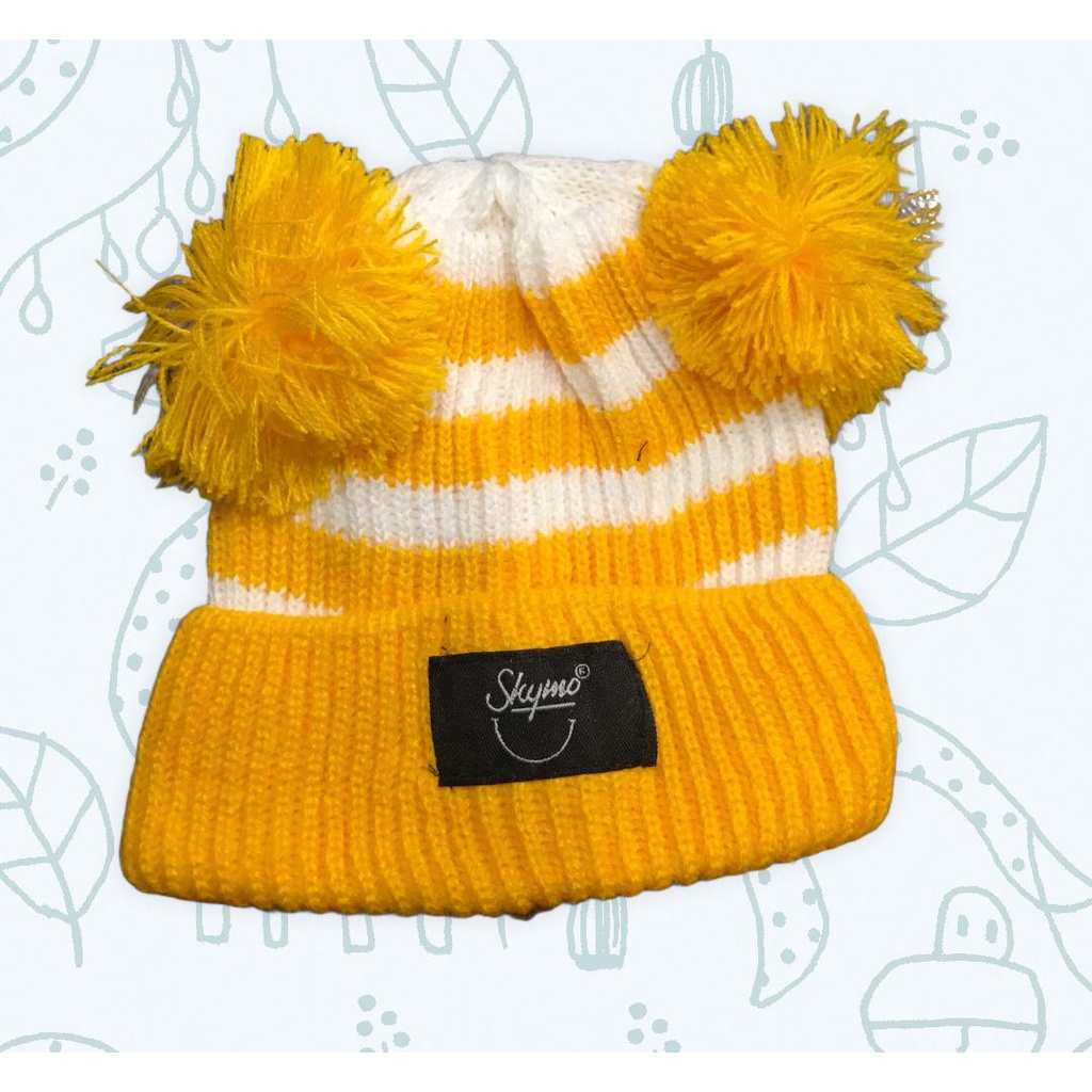 topi rajut kupluk pompom bayi dan anak import/Kupluk bayi laki laki dan perempuan Pompom Topi Bayi t