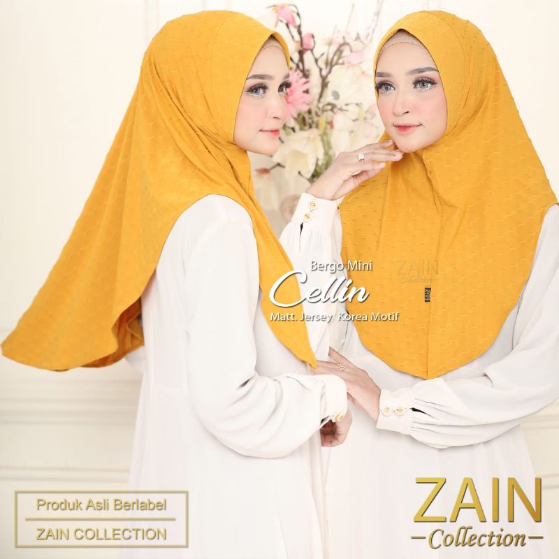 JILBAB BERGO CELLIN ORI ZAIN COLLECTION-Mustard