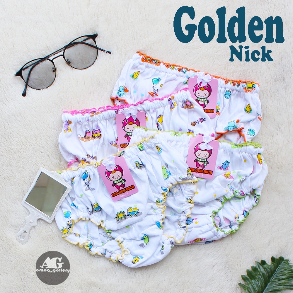 GROSIR    CD GOLDEN NICK ANAK RAMBUT PUTIH | Celana dalam anak golden nick| CD golden nick kids