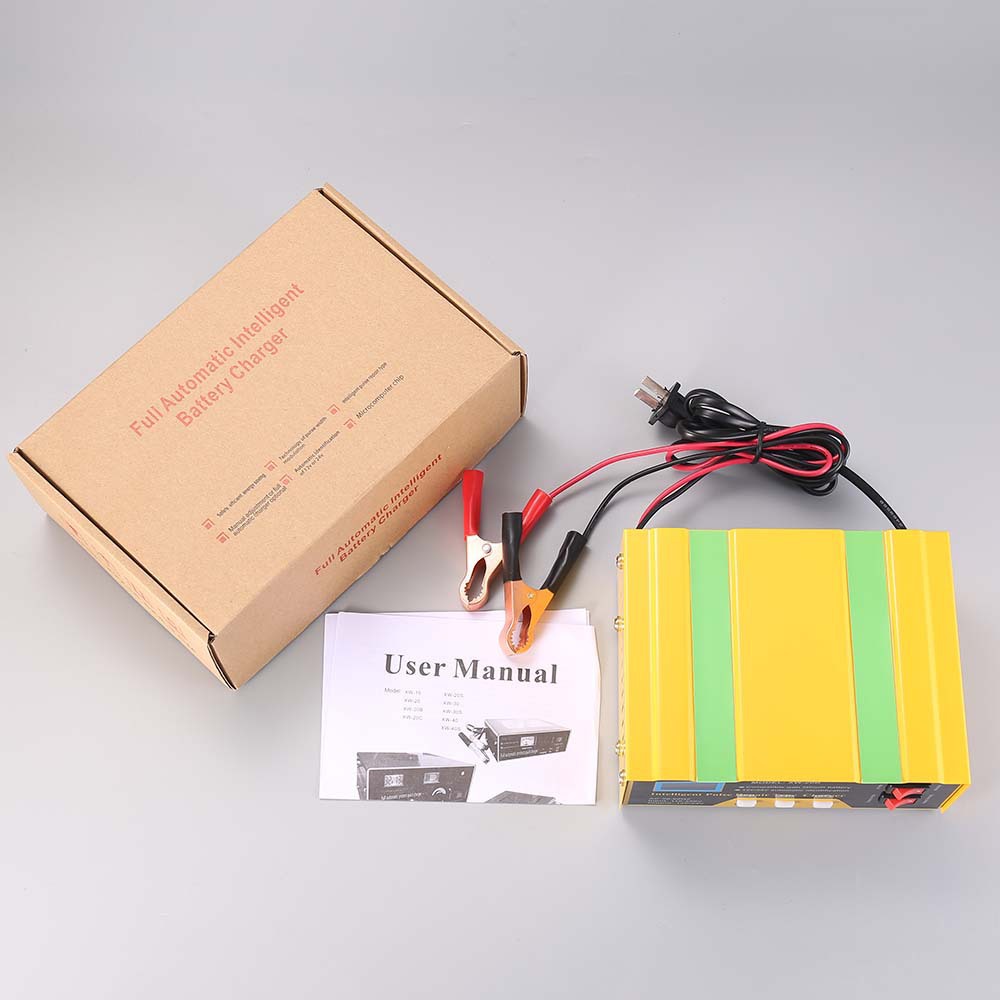 12v 24v charger aki mobil motor truck kapal elektrik otomatis  6-105ah 180W Lead Acid Smart Battery Charger