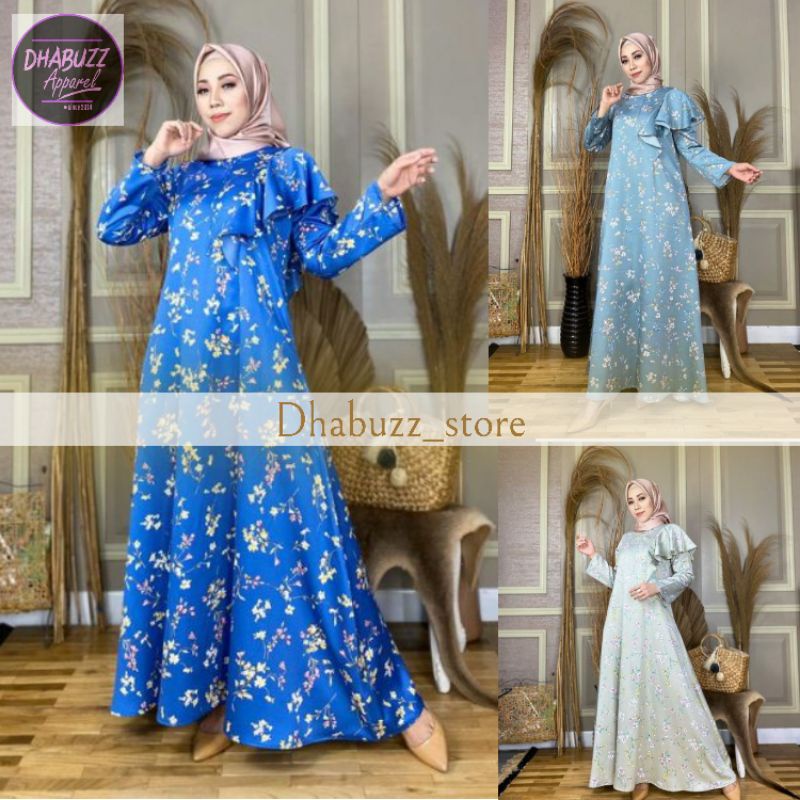 GAMIS DRESS MOTIF WANITA TERBARU ALUNA by MDLY