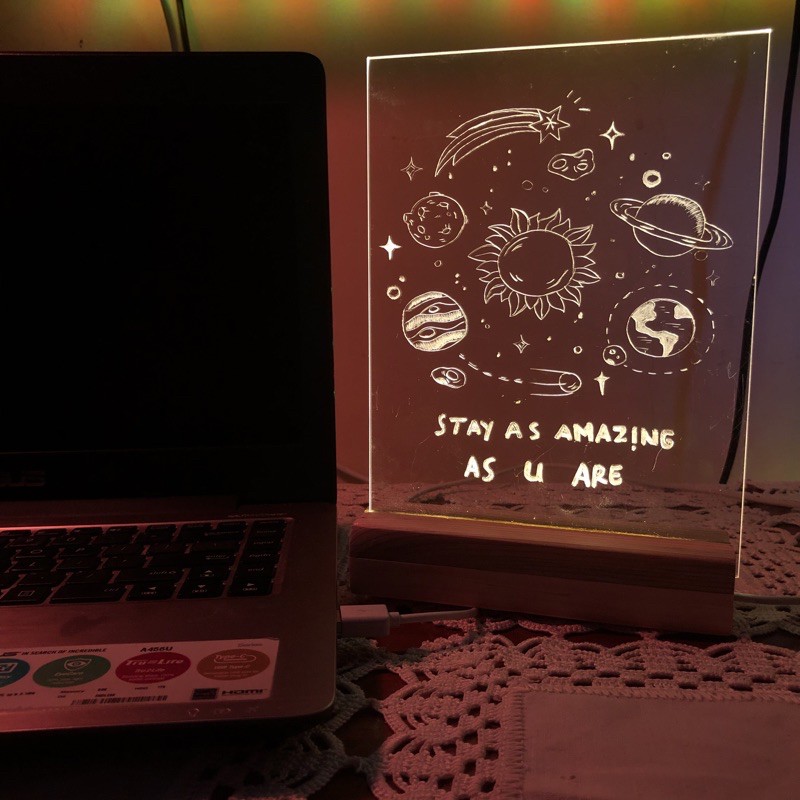 Custom Acrylic Night Light photo led acrylic lampu Custom Acrylic Night Light photo led acrylic lampu