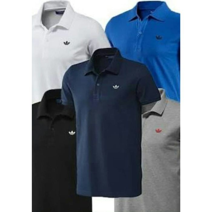 POLO SHIRT RETRO ADIDAS DISTRO - KAOS BAJU RETRO ADIDAS KERAH PRIA