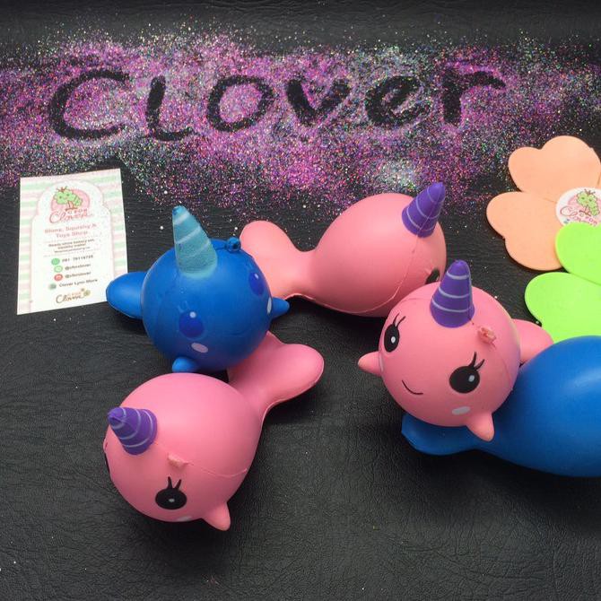 Gilaa Millie Billie Replika Squishy / Ibloom Replica The Whale Squeeze Splat Bagus