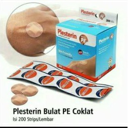 Plesterin PE 200 / plester bulat penutup luka infus isi 200 pcs / 100pcs