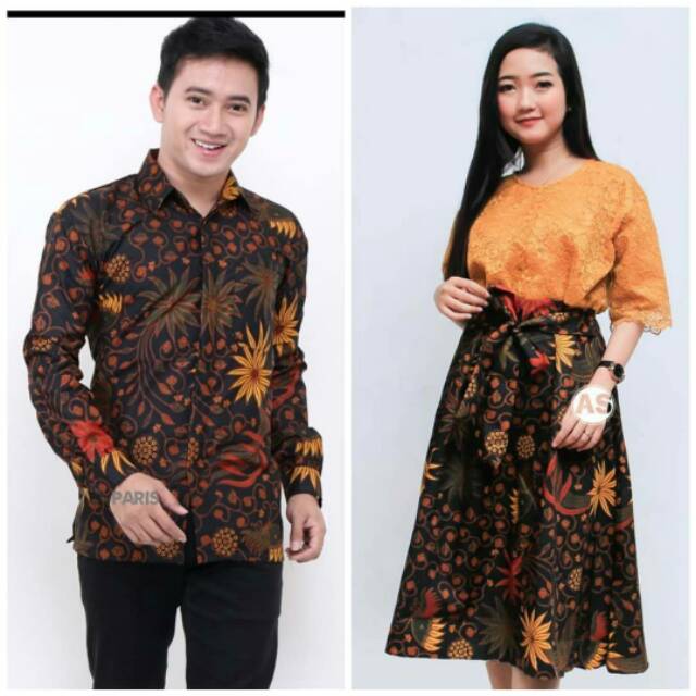 DRESS COUPLE BRUKAT MINI DRESS BATIK PENDEK KONDANGAN/LAMARAN