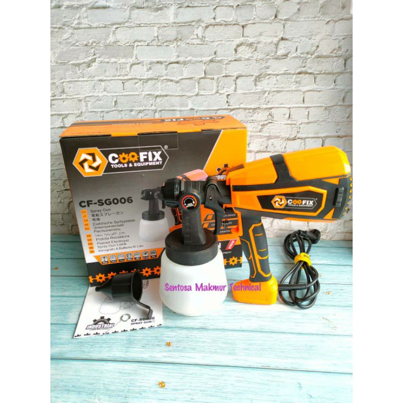 COOFIX SG006 Spray Gun Spraygun Listrik Semprotan Cat Angin Tembaga