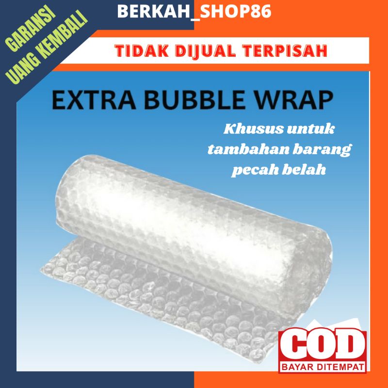 

BUBBLE WRAP TAMBAHAN UNTUK PRODUK PECAH BELAH KACA
