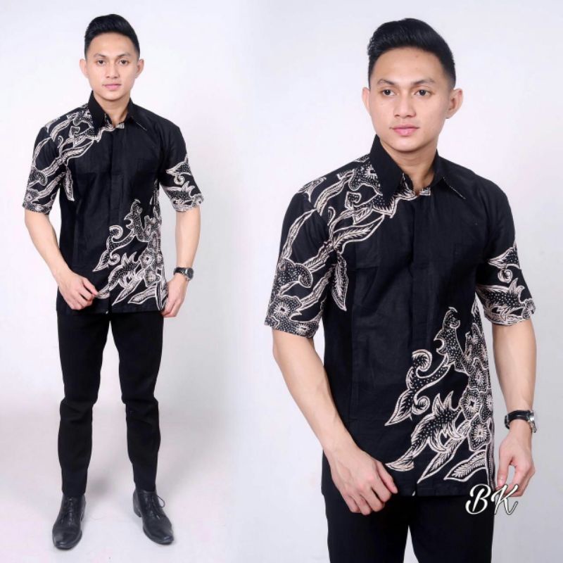 NEW ARRIVAL DISTRO BATIK PRIA BORDIR SOGAN HRB026 BATIKAF NOTOARTO BATIK HEM PRIA Bel