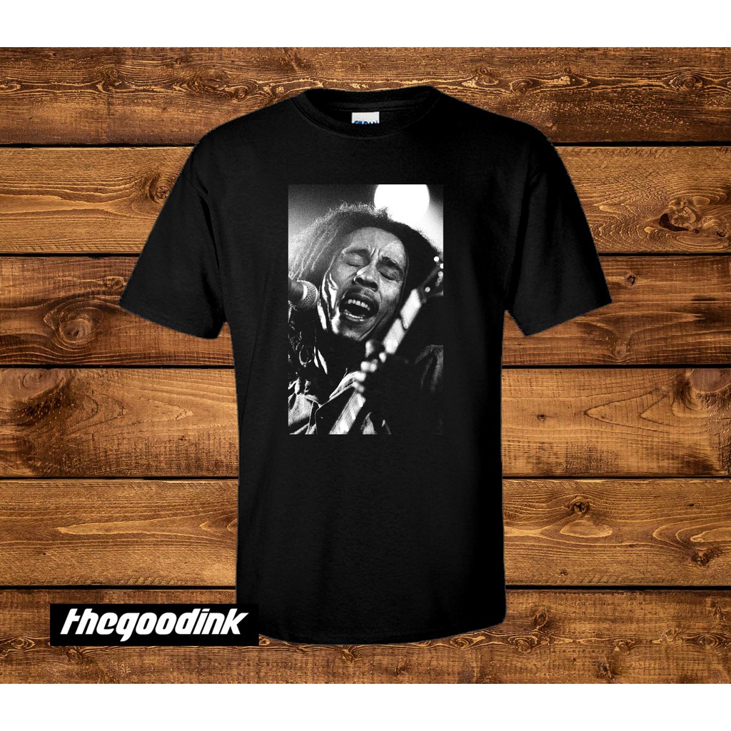 Kaos Bob Marley - Bob Marley Photo - Original Gildan T-shirt DTG Print