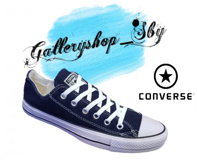 Sepatu Converse Classic Allstar Import Vietnam Black White Sneakers Kado Hadiah Cewek Cowok Murah