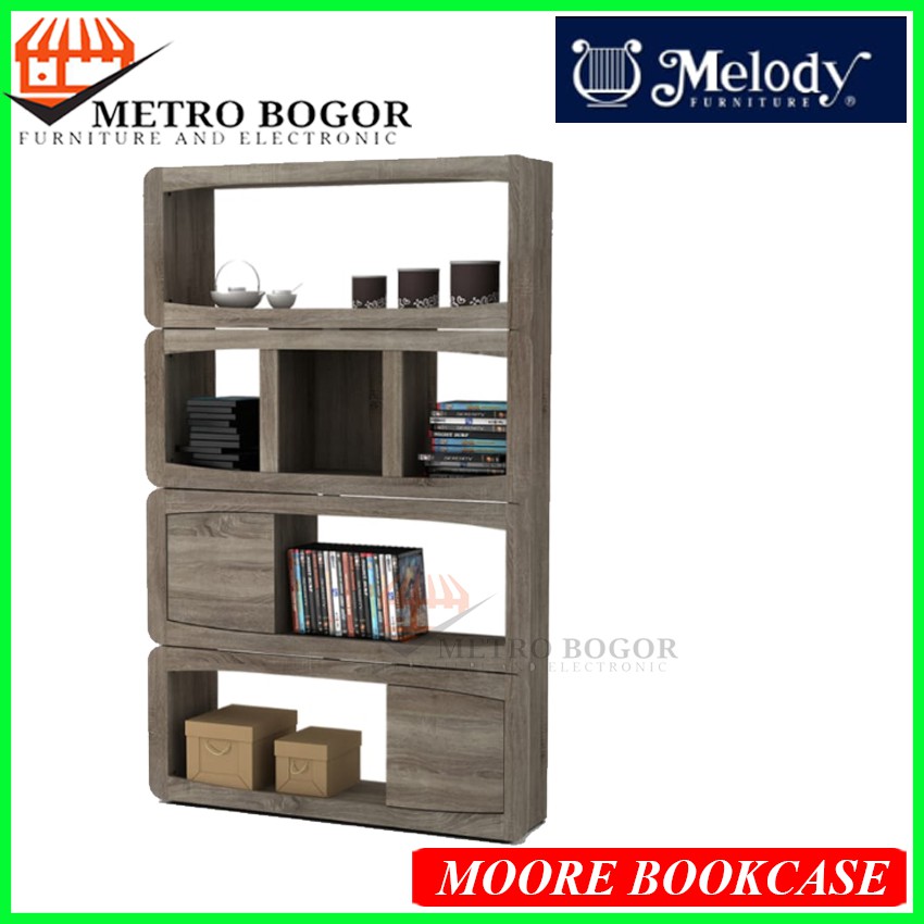 Lemari Buku / Lemari Pajangan MELODY MOORE BOOKCASE Murah