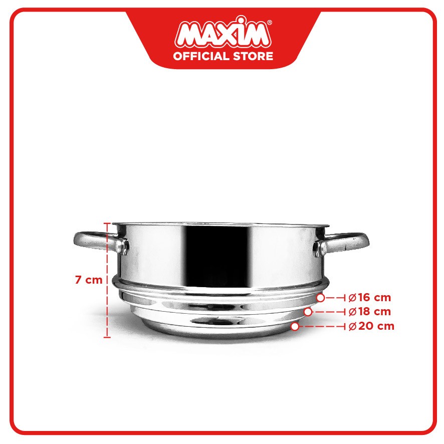 Maxim Chef Select Kukusan Stainless Steel Universal Steamer