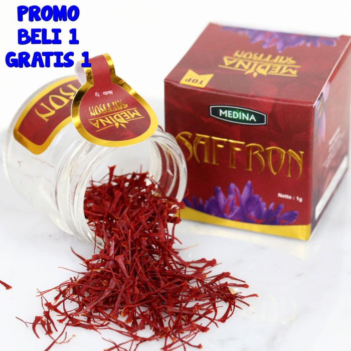 

Medina Saffron 1gr Grade A Super Negin| PROMO Beli 1 Gratis 1