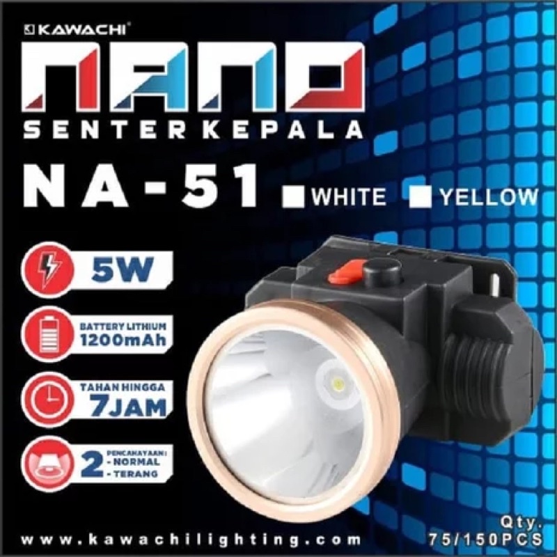 [MEDAN] SENTER KEPALA NA-51 NANO KAWACHI