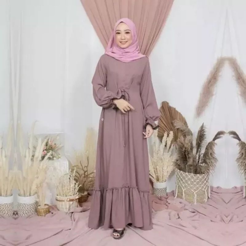 Selly Gamis Wanita Dress Maxy Fashion Muslim