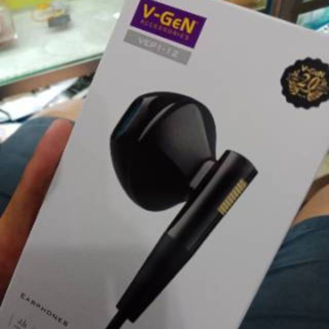 Headset V-Gen Extra Bass Earphones Original