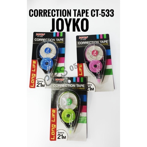 

Correction Tape CT-533 Joyko 21 Meter