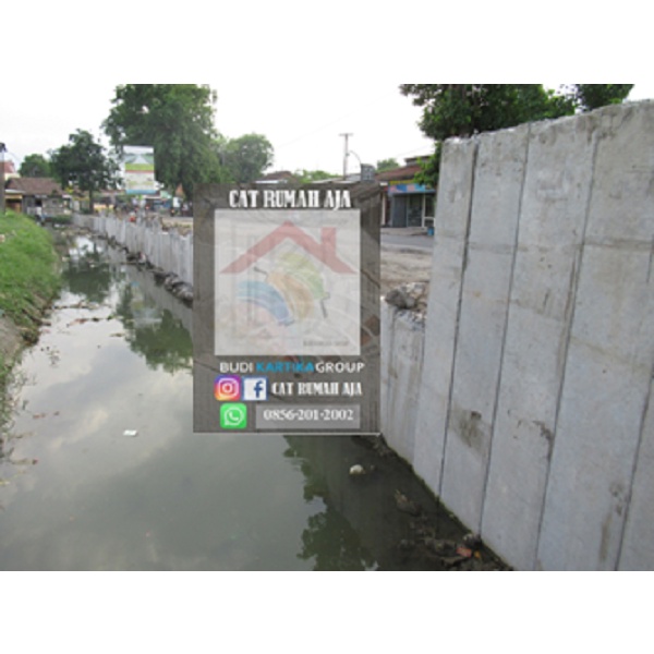 Flat concentrate sheet pile (Concrete K-500) Beton Flat Sheet Pile Konstruksi Bangungan