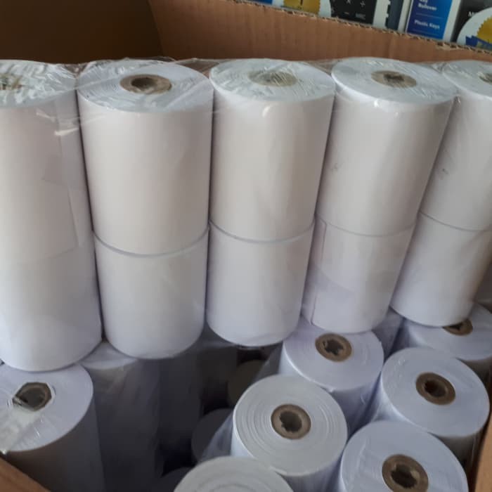 

Kertas Struk Kasir HVS 1ply 75x60/Kertas Register Roll/Telstruk