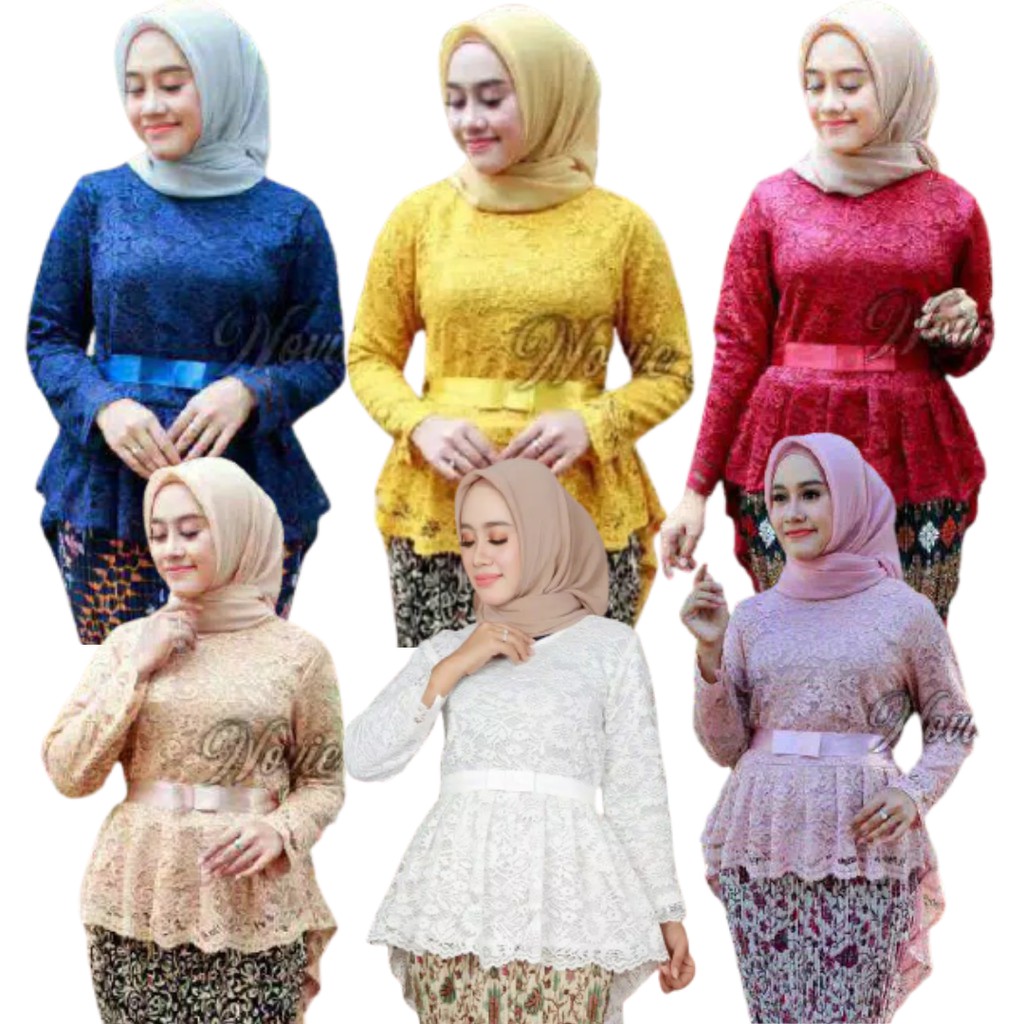 ATASAN KEBAYA BRUKAT AURORA -ATASAN KEBAYA BROKAT MODERN -ATASAN KEBAYA BROKAT PUTIH -ATASAN KEBAYA