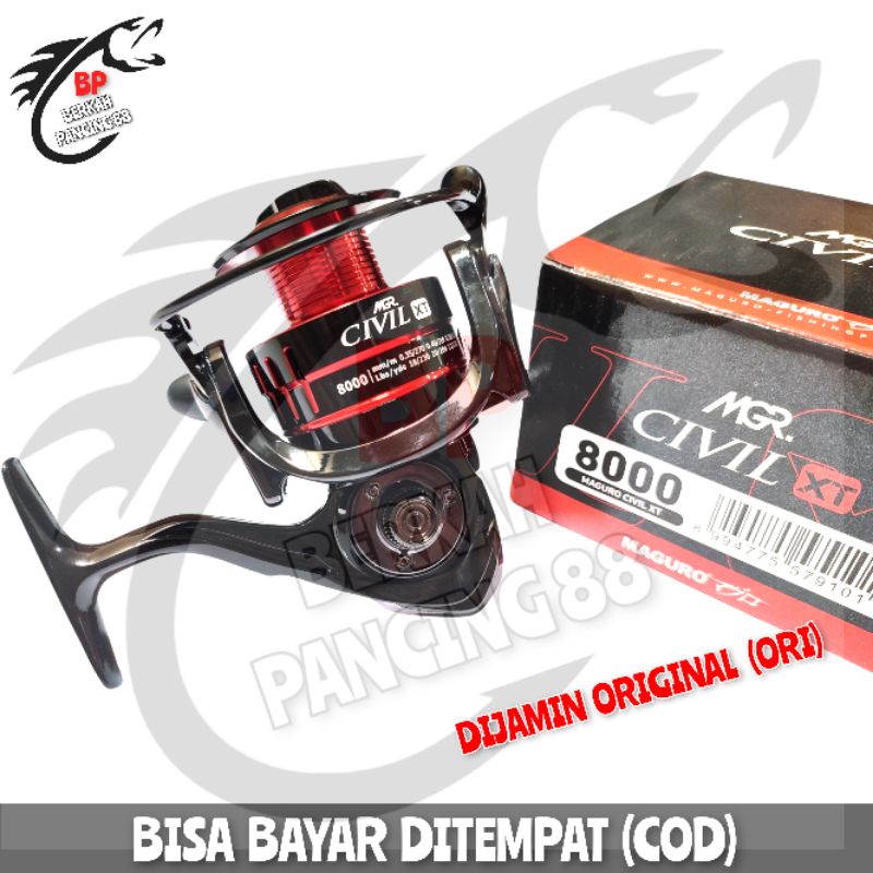 {COD} REEL MAGURO CIVIL XT 1000 | 2000 | 3000 | 4000 | 6000 | 8000 POWER HANDLE DIJAMIN ORIGINAL