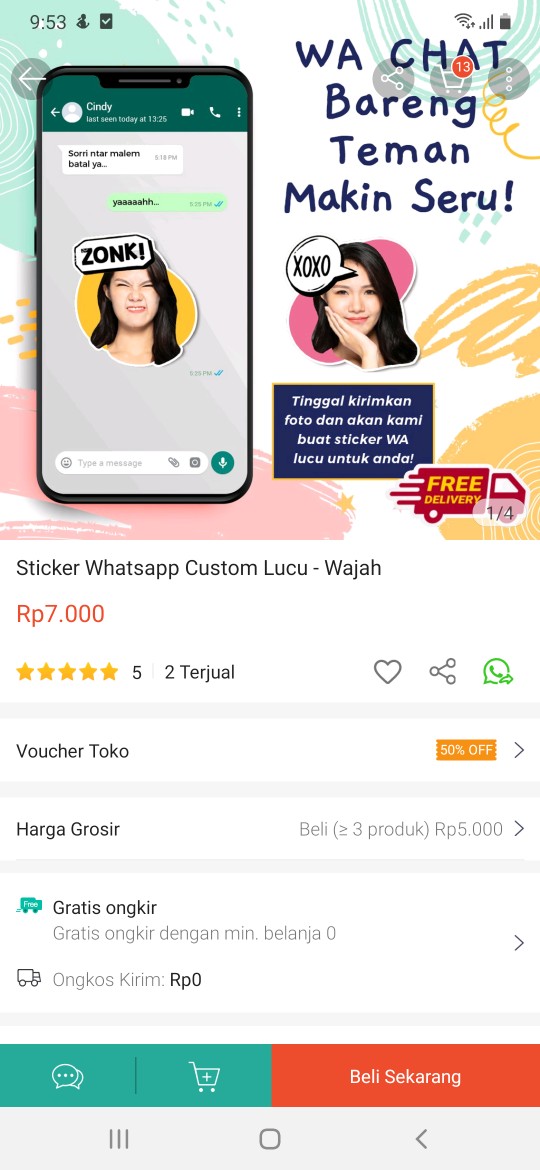 Sticker Whatsapp Custom Lucu - Wajah