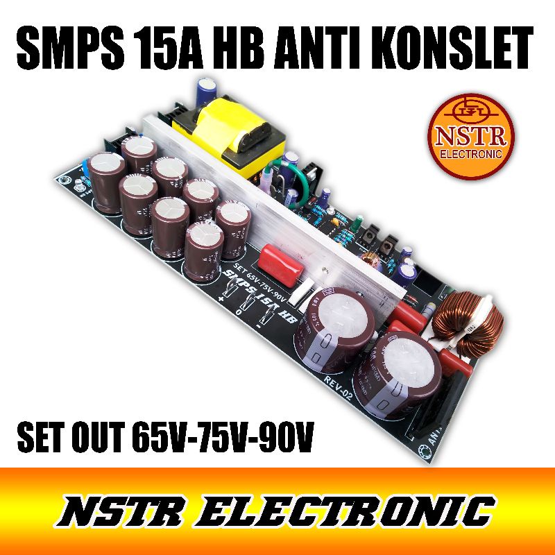 Smps 15A Hb bisa set 65v 75v 90v anti konslet