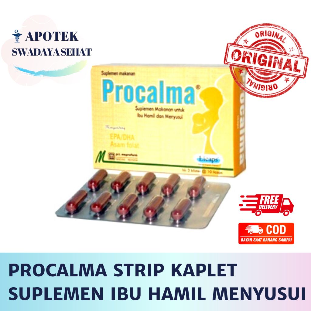 PROCALMA Strip Kapsul - Suplemen Kesehatan Ibu Hamil Menyusui